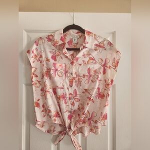 Floral Button-Down Shirt
